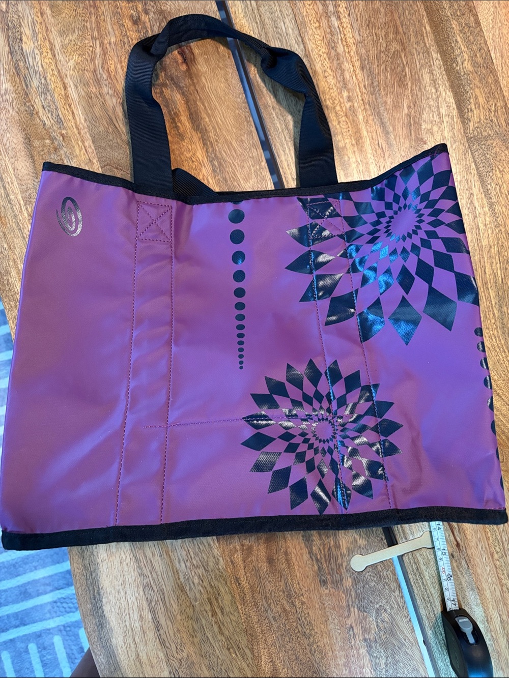 Timbuk2 Reversible Tote with Geometric Floral Design - Picture 3 of 14